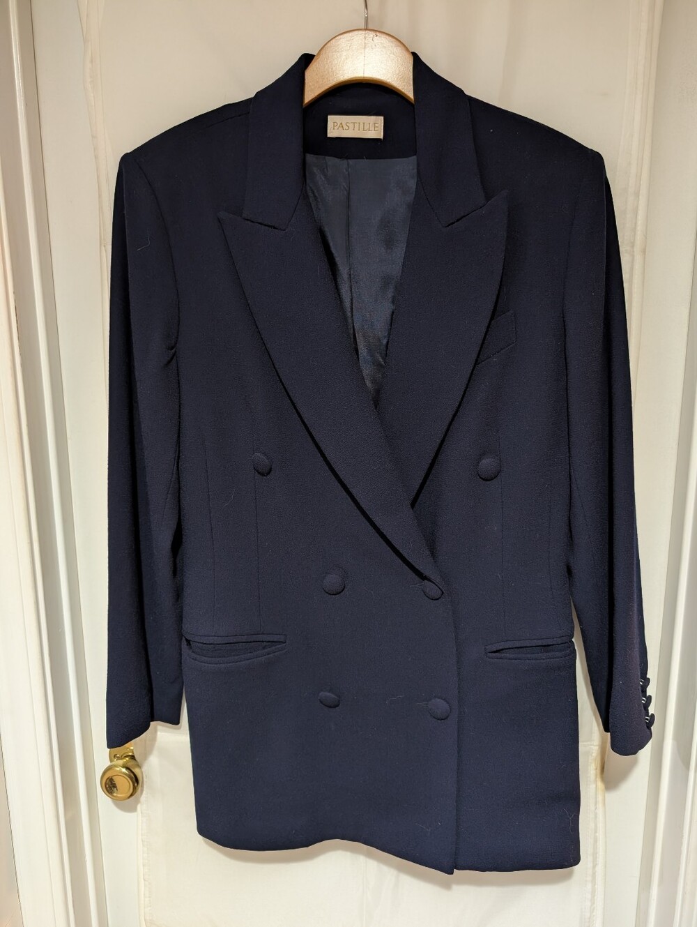 VINTAGE 90s Pastille 100% Worsted Wool Pantsuit Set - MADE IN THE USA